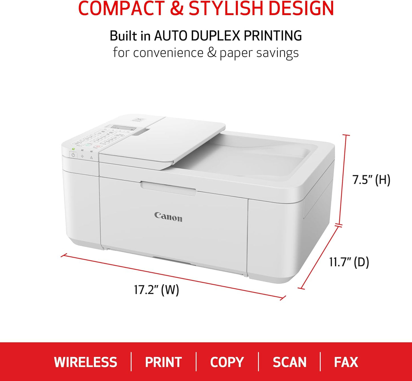 Canon PIXMA TR4720 Wireless All-in-One Inkjet Printer