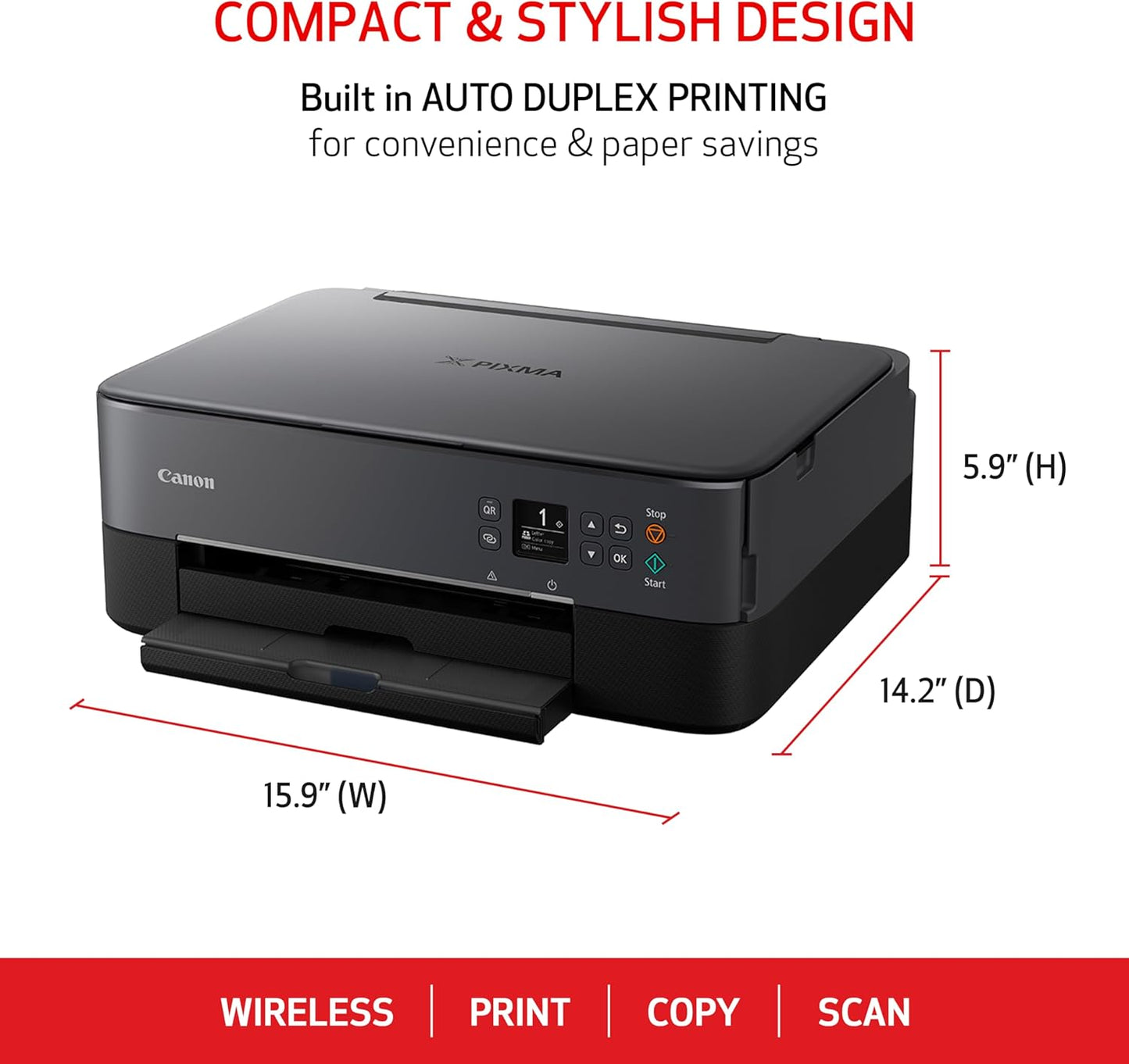Canon PIXMA TS6420a Wireless All-in-One Inkjet Printer