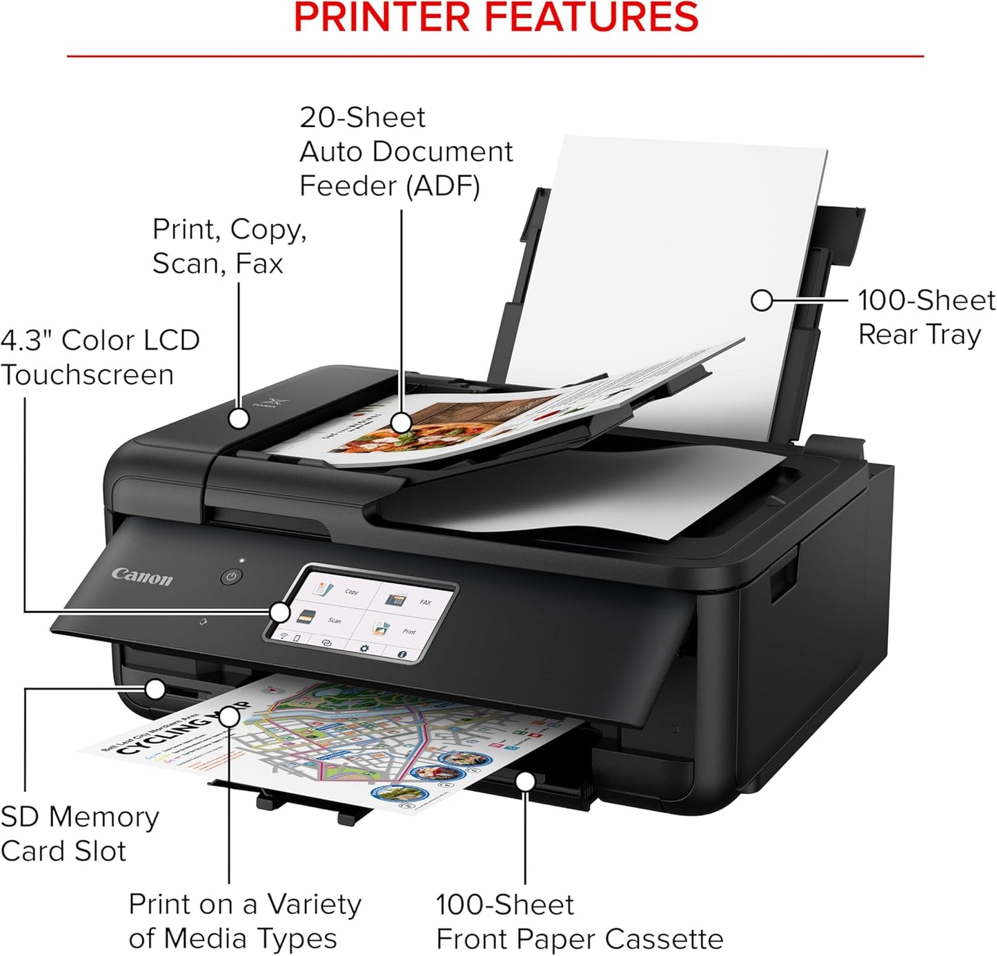 Canon PIXMA TR8620a All-in-One Wireless Inkjet Printer