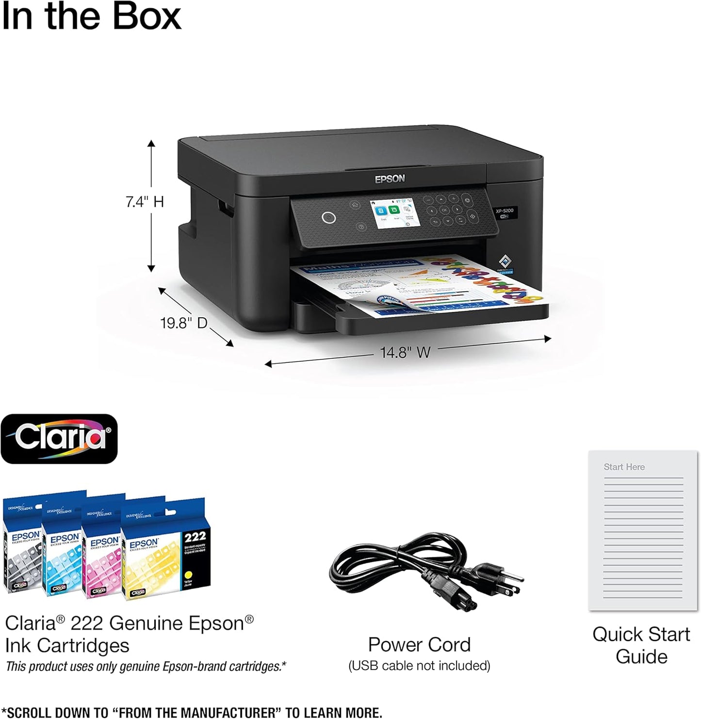Epson Expression Home XP-5200 Wireless Color All-in-One Printer