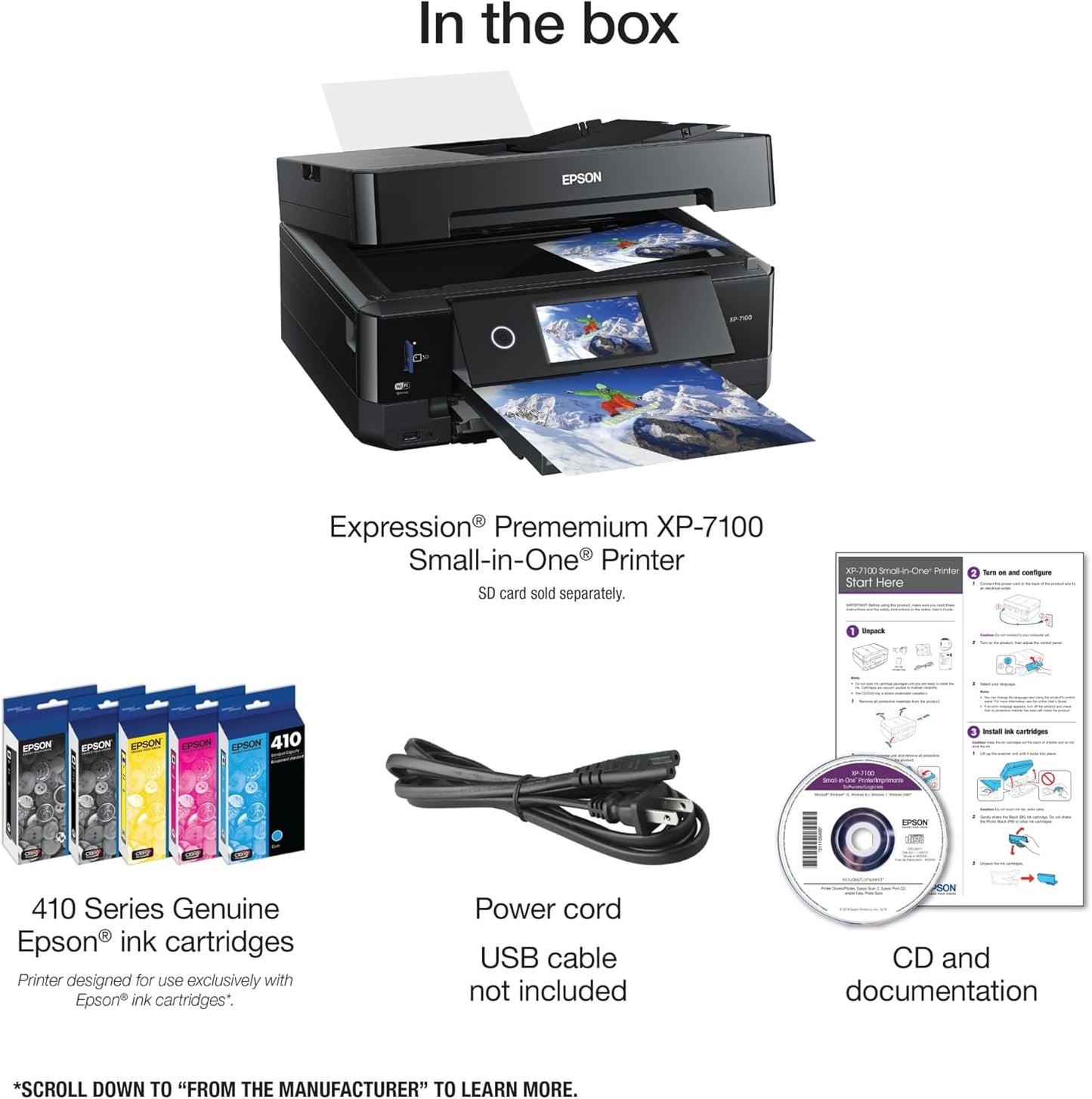 Epson Expression Premium Wireless Color Photo Printer | XP7100