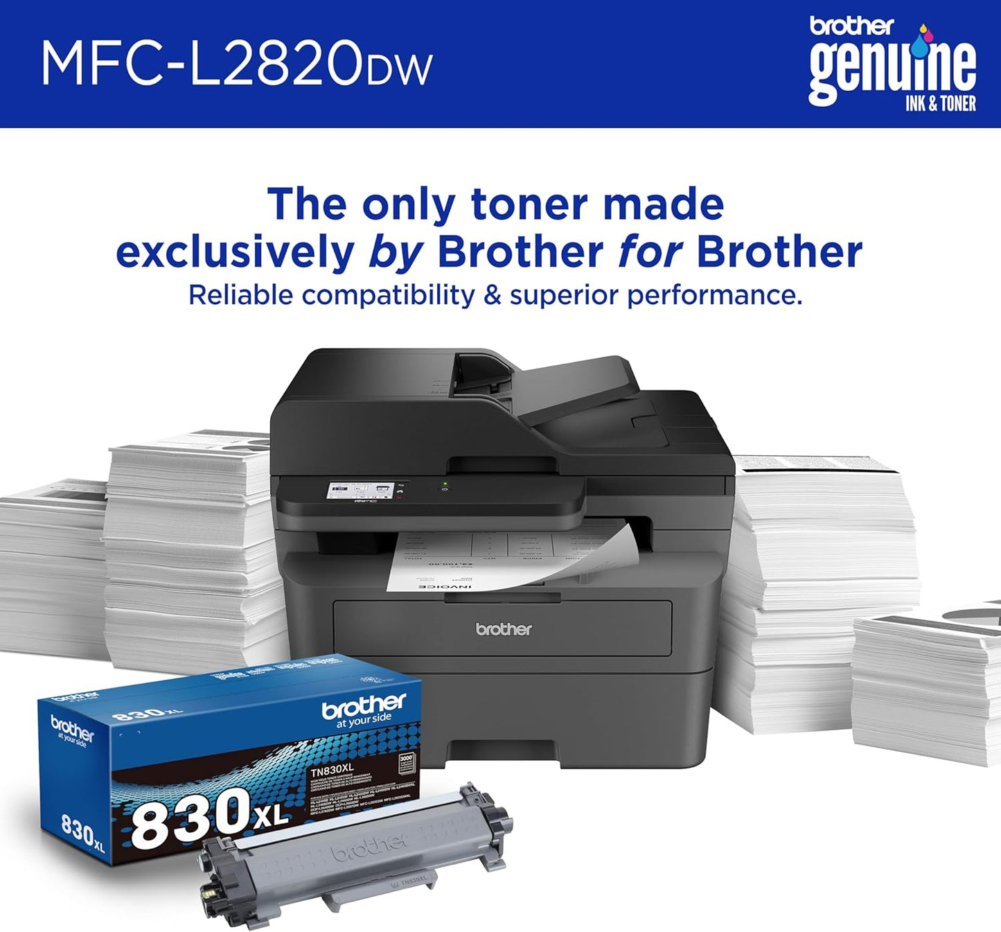 Brother Wireless All-in-One Laser Printer | MFCL2820DW